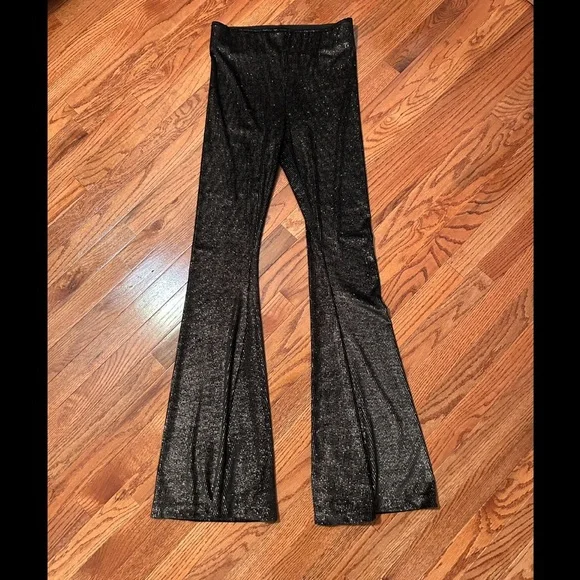 Show Me Your MuMu Black and Gold Flare Pants - Picture 2 of 6